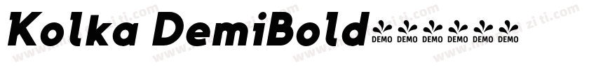 Kolka DemiBold字体转换